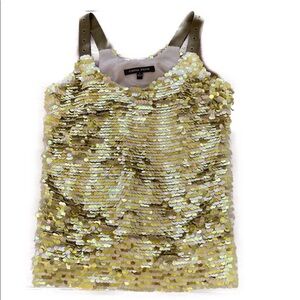 DONATED Cynthia Steffens sequin top w/army green straps. Like new. 5⭐️Seller PA